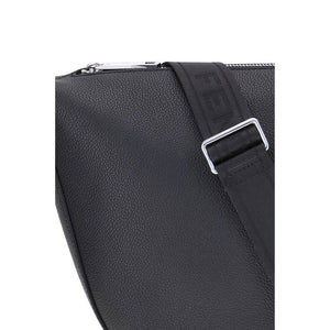 Fendi Black Calf Leather Bos Taurus Shoulder Bag