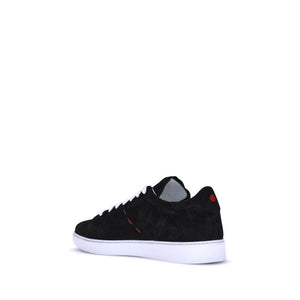 Kiton Black Rubber Low Top Sneakers