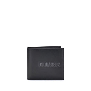 Dsquared² Black Calf Leather Bos Taurus Wallet
