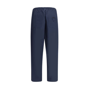 Prada Blue Cotton Casual Pants