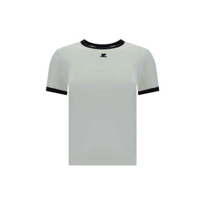Courrèges White Cotton T-Shirt