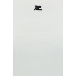 Courrèges White Cotton T-Shirt