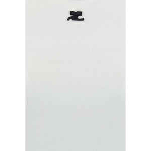 Courrèges White Cotton T-Shirt