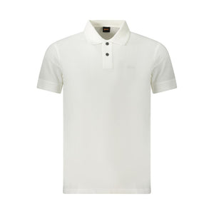 Hugo Boss Bianco Cotton Men Polo