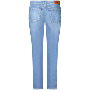 Calvin Klein Blue Cotton Women's Slim Jean