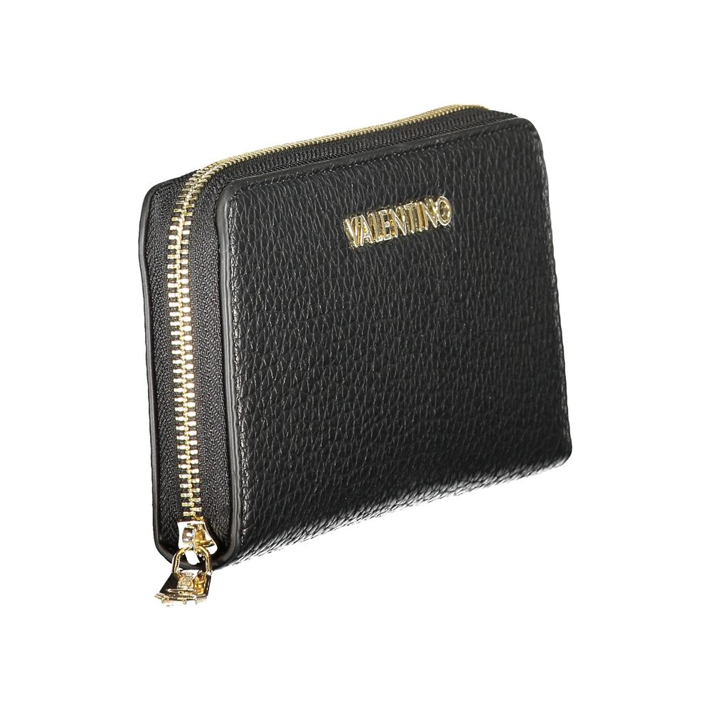 Mario Valentino Black Polyurethane Women Wallet