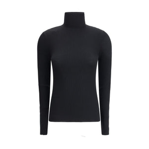 Wolford Black Fleece Wool Turtleneck