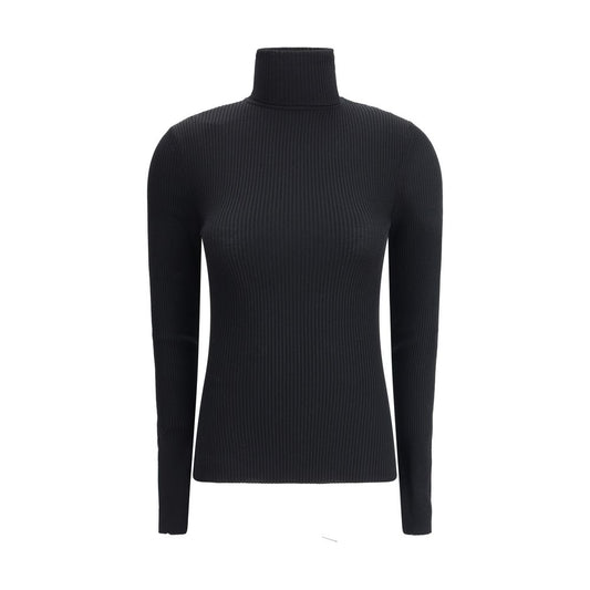 Wolford Black Fleece Wool Turtleneck