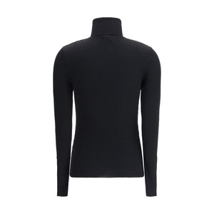 Wolford Black Fleece Wool Turtleneck