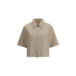 Fendi Beige Cotton Denim Jacket