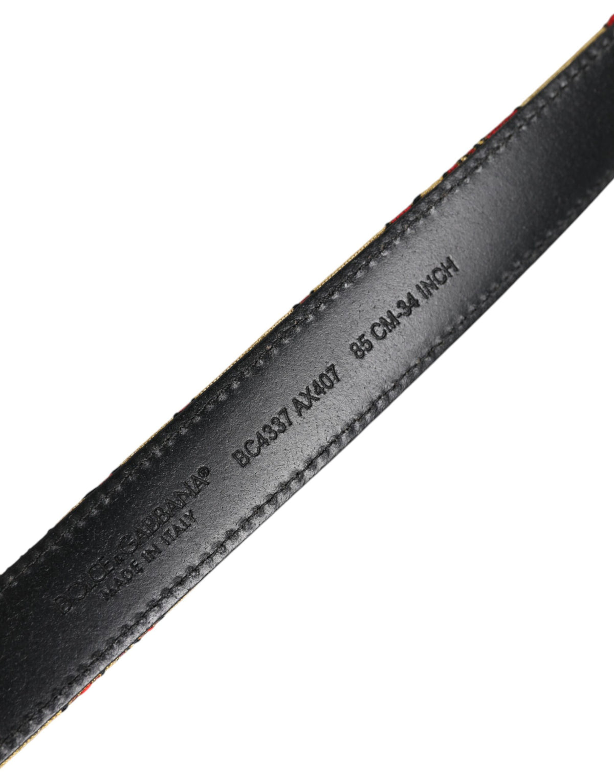 Dolce & Gabbana Gold Floral Jacquard Silver Metal Buckle Belt