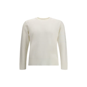 Thom Browne White Fleece Wool Sweatshirt