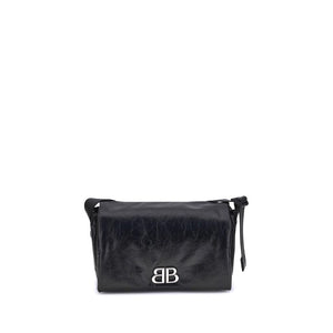 Balenciaga Black Calf Leather Bos Taurus Shoulder Bag