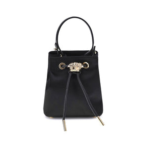 Versace Black Viscose Shoulder Bag