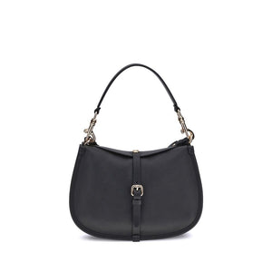 Etro Black Calf Leather Bos Taurus Shoulder Bag