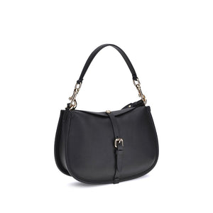 Etro Black Calf Leather Bos Taurus Shoulder Bag
