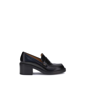 Tod's Black Calf Leather Bos Taurus Platform Loafers