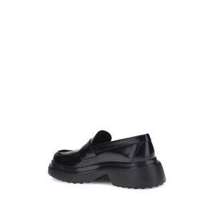 Tod's Black Rubber Platform Loafers