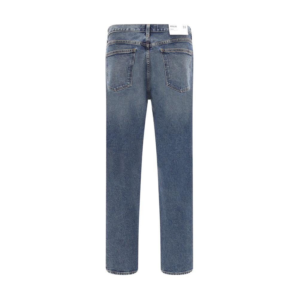 Agolde Blue Cotton Skinny Jeans