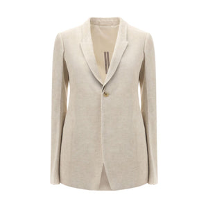 Rick Owens Beige Cotton Blazer