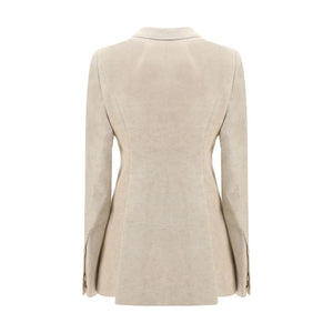 Rick Owens Beige Cotton Blazer