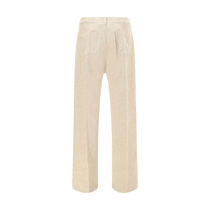 Rick Owens Beige Cotton Casual Pants