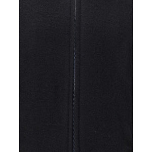 Rick Owens Black Fleece Wool Coat
