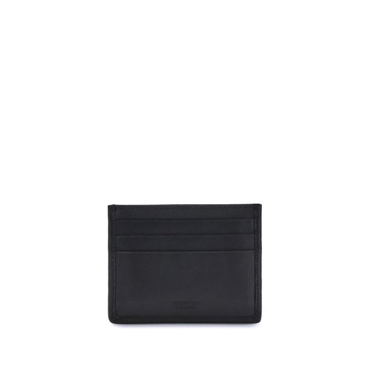 Ferragamo Black Calf Leather Bos Taurus Wallet