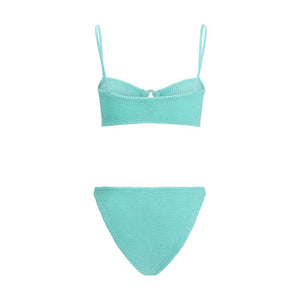 Hunza G Green Polyamide Bikini