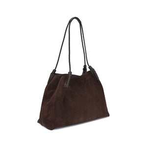 Etro Brown Calf Leather Bos Taurus Shoulder Bag