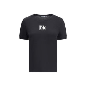 Dolce & Gabbana Black Cotton T-Shirt