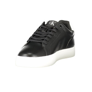 Calvin Klein Black Leather Men Sneaker