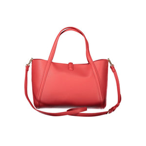 Mario Valentino Red Polyethylene Handbag