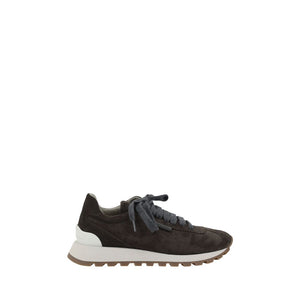 Brunello Cucinelli Black Rubber Platform Sneakers