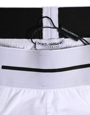 Dolce & Gabbana White Cotton Stretch Regular Brief Underwear