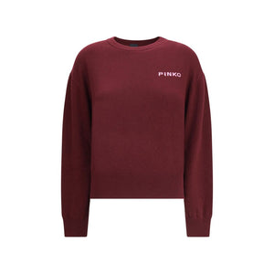 PINKO Bordeaux Wool Sweatshirt