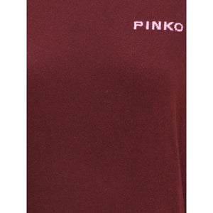 PINKO Bordeaux Wool Sweatshirt