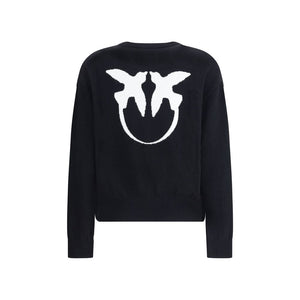 PINKO Black Wool Sweatshirt