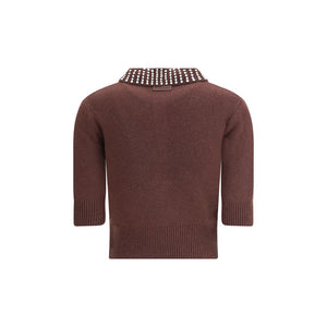 PINKO Brown Nylon Sweatshirt