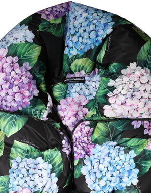 Dolce & Gabbana Multicolor Floral Print Puffer Quilted Jacket