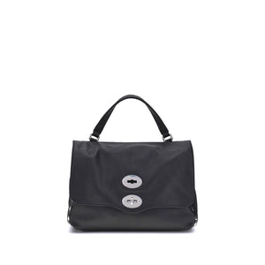 Zanellato Black Calf Leather Bos Taurus Handbag