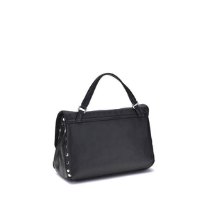 Zanellato Black Calf Leather Bos Taurus Handbag