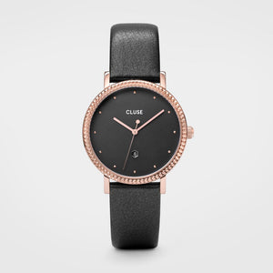 Cluse Gray Leather Dress Watch
