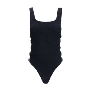 Hunza G Black Polyamide One-Piece Swimsuit