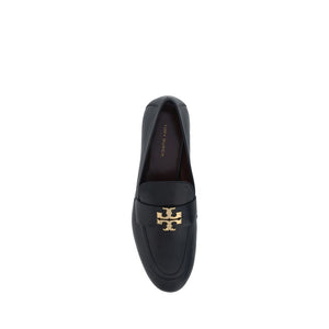 Tory Burch Black Calf Leather Bos Taurus Slip-On Loafers