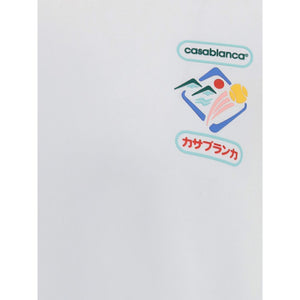 Casablanca White Cotton T-Shirt