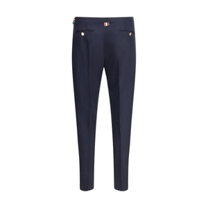 Thom Browne Blue Wool Casual Pants