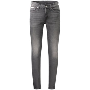 Calvin Klein Black Cotton Men's Slim Taper Jeans