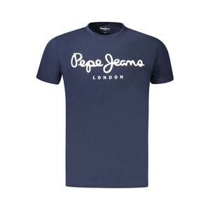 Pepe Jeans Blue Cotton Men T-Shirt