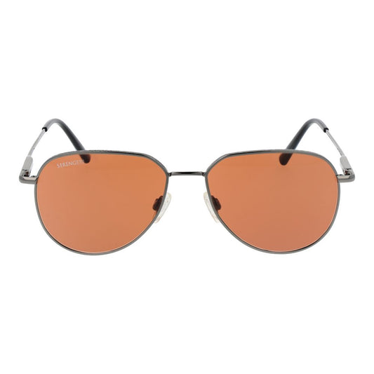 Serengeti Gray Metal Sunglasses